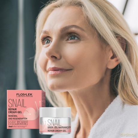Floslek Snail Krem-żel naprawczy na dzień i noc 50 ml