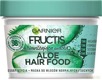 Fructis Aloe Hair Food Maska do włosów nawilżająca 390 ml
