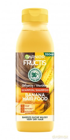 Fructis Hair Food Banana Szampon odżywczy do włosów bardzo suchych 350 ml
