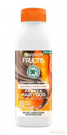 Fructis Hair Food Papaya Odżywka regenerująca do włosów zniszczonych 350 ml