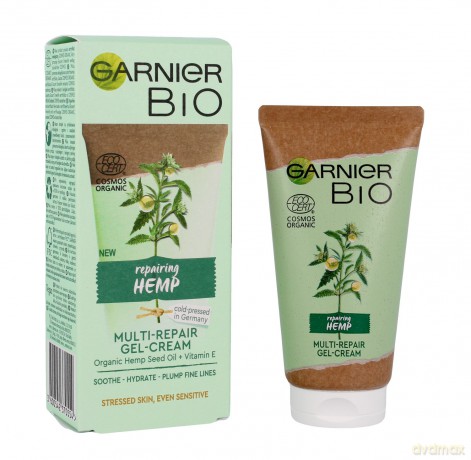 Garnier BIO Multi-naprawczy Krem-żel do twarzy na dzien i noc Reparing Hemp 50 ml