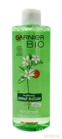 Garnier BIO Płyn micelarny rozświetlający Kwiat Pomarańczy - cera wrażliwa i pozbawiona blasku 400 ml