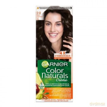 Garnier Color Naturals Krem koloryzujący nr 2.0 Bardzo Ciemny Brąz 1op.