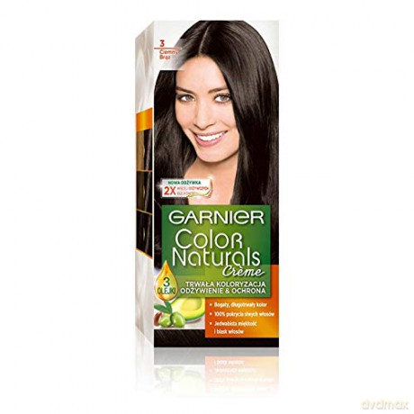 Garnier Color Naturals Krem koloryzujący nr 4.00 Głęboki Ciemny Brąz 1op