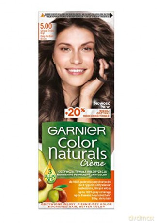 Garnier Color Naturals Krem koloryzujący nr 5.00 Głęboki Średni Brąz 1op