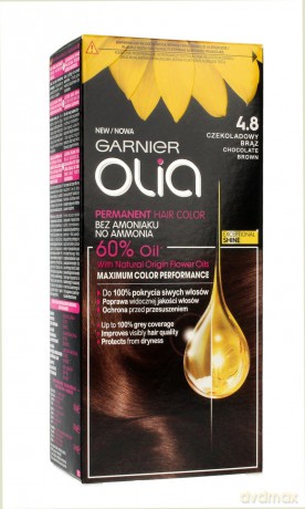 Garnier Olia Farba do włosów nr 4.8 Czekoladowy Brąz 1op.