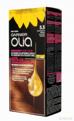 Garnier Olia Farba do włosów nr 5.3 Złocisty Brąz 1op.