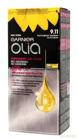Garnier Olia Farba do włosów nr 9.11 Przydymiony Srebrny 1op.