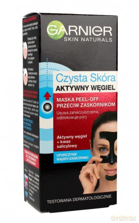 Garnier Skin Naturals Czysta Skóra Aktywny Węgiel Maska peel-off 50 ml