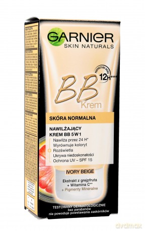 Garnier Skin Naturals Krem nawilżający BB 5w1 Ivory Beige 50 ml