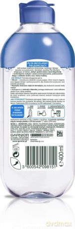 Garnier Skin Naturals Płyn micelarny pielęgnujący dwufazowy z bławatkiem 400 ml