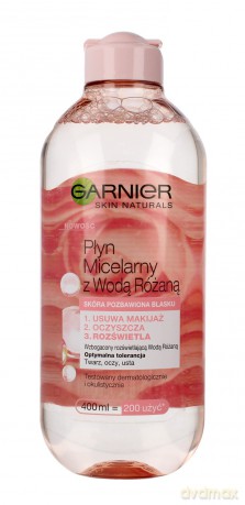 Garnier Skin Naturals Płyn micelarny z Wodą Różaną - cera pozbawiona blasku 400 ml