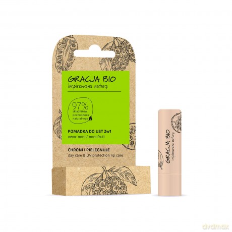 Gracja BIO Pomadka ochronna do ust 2w1 Owoc Noni 5g