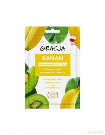 Gracja Maska na tkaninie energetyzująca - Banan 1szt