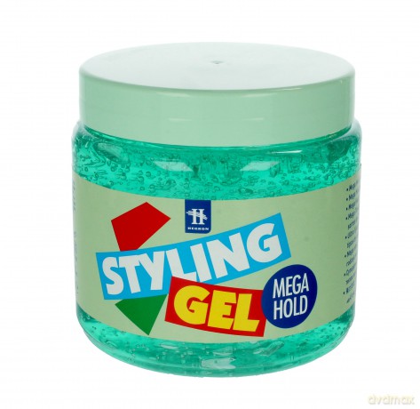 Hegron Styling Żel do modelowania włosów mega hold zielony 1000 ml