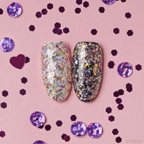 Hi Hybrid Glam Brokat na paznokcie #507 Pink Gold Glitter 1.3g
