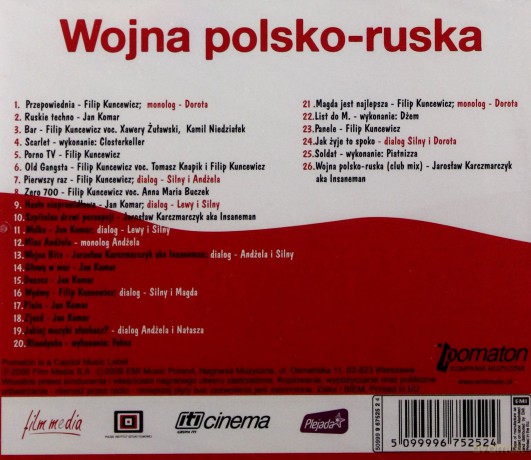 Wojna Polsko-Ruska soundtrack [CD]
