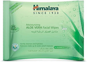 Himalaya Chusteczki nawilżające do twarzy ALOE VERA 1op.-25szt