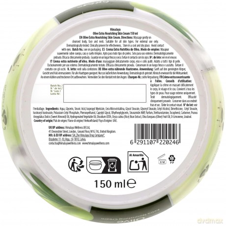 Himalaya Herbals Krem do twarzy i ciała extra odżywczy Olive 150 ml