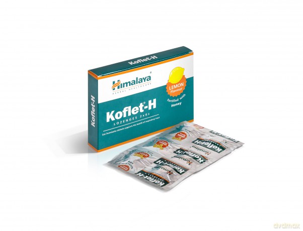 Himalaya Koflet - H Pastylki do ssania cytrynowe - suplement diety 2x6szt