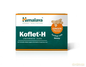 Himalaya Koflet - H Pastylki do ssania imbirowe - suplement diety 2x6szt