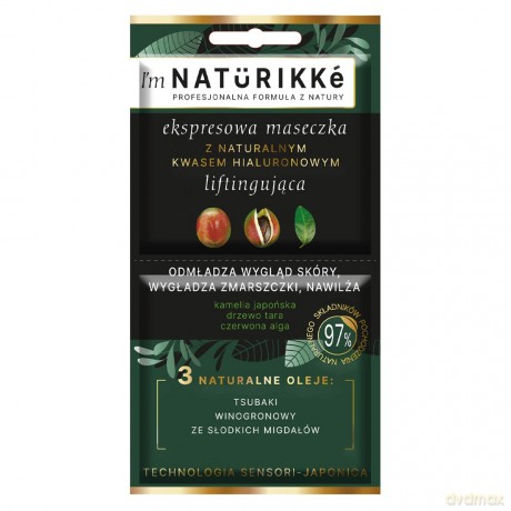 I`m Naturikke Ekspresowa Maseczka liftingująca z naturalnym kwasem hialuronowym 10 ml