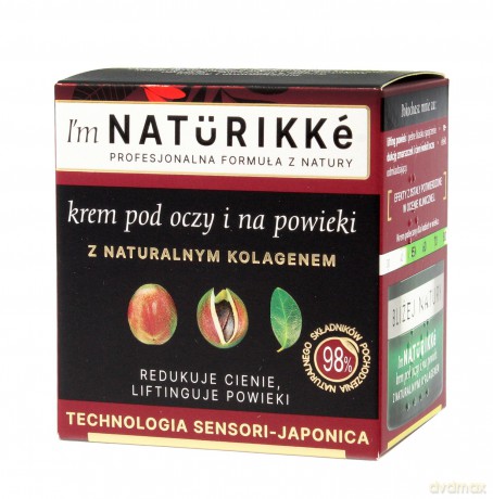 I`m Naturikke Krem pod oczy i na powieki z naturalnym kolagenem 15 ml