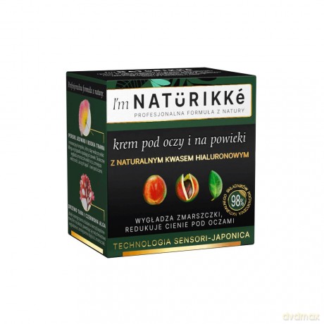 I`m Naturikke Krem pod oczy i na powieki z naturalnym kwasem hialuronowym 15 ml