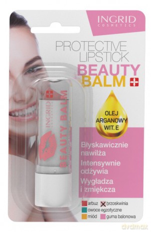 Ingrid Beauty Balm Pomadka ochronna do ust Brzoskwinia 3.6g