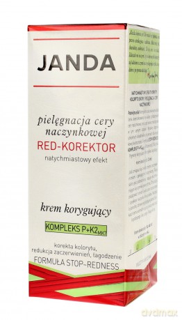 JANDA Cera Naczynkowa Krem korygujący Red-Korektor 50 ml