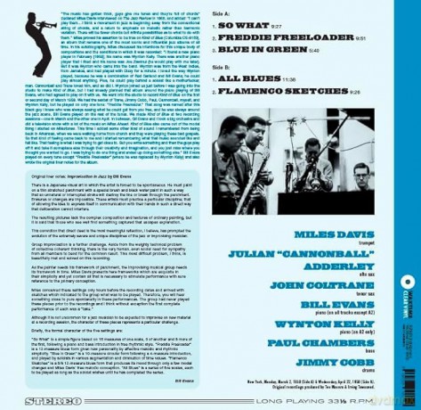 Miles Davis: Kind Of Blue (Limited Edition Crystal Clear) (+1 Bonus Track) [Winyl]