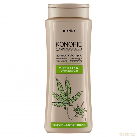 Joanna Konopie Szampon nawilżająco-wzmacniający do włosów delikatnych 400 ml