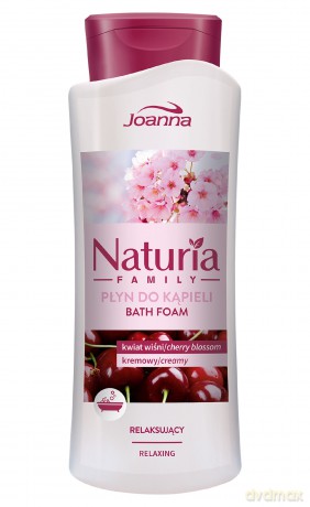 Joanna Naturia Family Płyn do kąpieli Kwiat Wiśni relaksujący 750 ml