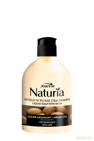 Joanna Naturia Mydło pielęgnujące z balsamem w płynie Olejek Arganowy 500 ml flip-top