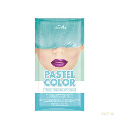 Joanna Pastel Color Szampon koloryzujący w saszetce Turkus 35g