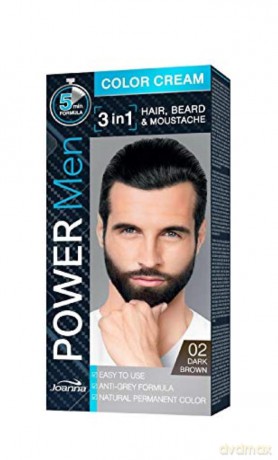 Joanna Power Men Color Cream Farba do włosów 3in1 dla mężczyzn nr 02 Dark Brown 100g