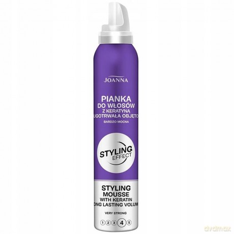 Joanna Styling Effect Pianka do włosów Długotrwała Objętość very strong 150 ml