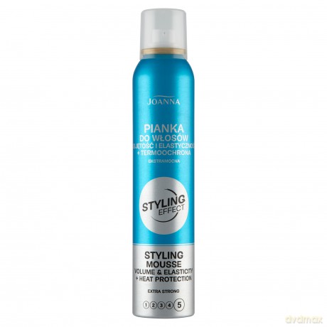 Joanna Styling Effect Pianka do włosów Objętość i Elastyczność+termoochrona extra strong 150 ml