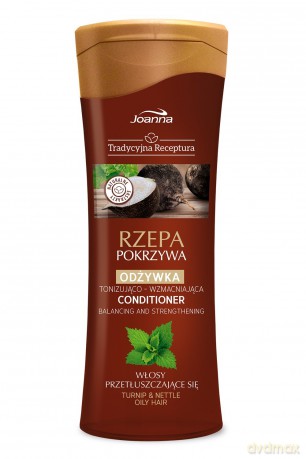 Joanna Tradycyjna Receptura Odżywka do włosów tonizująco-wzmacniająca Rzepa i Pokrzywa 300g