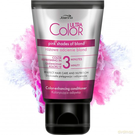 Joanna Ultra Color Odżywka do włosów koloryzująca - różowe odcienie blond 100g