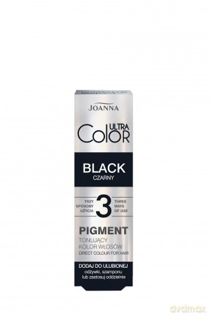 Joanna Ultra Color Pigment tonujący kolor włosów - Black (czarny) 100 ml