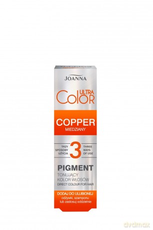 Joanna Ultra Color Pigment tonujący kolor włosów - Copper (miedziany) 100 ml