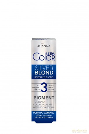 Joanna Ultra Color Pigment tonujący kolor włosów - Silver Blond (srebrny blond) 100 ml
