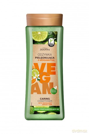 Joanna Vegan Odżywka do włosów pielęgnująca Bergamotka - włosy przetłuszczające się 300g