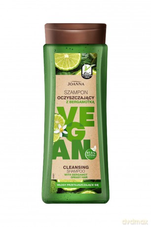 Joanna Vegan Szampon do włosów oczyszczający Bergamotka - włosy przetłuszczające się 300 ml