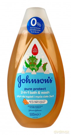 Johnson`s Baby Pure Protect Płyn do kąpieli 2in1 dla dzieci 500 ml