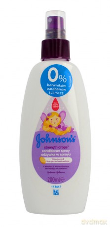 Johnson`s Baby Strenght Drops Odżywka w sprayu do włosów 200 ml