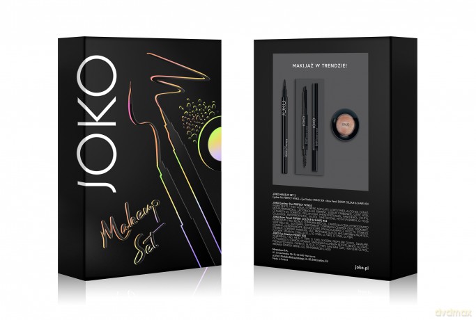Joko Makeup Set nr 2 Zestaw do makijażu (eyeliner+kredka do brwi+cień) 1op.