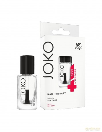 Joko Nail Therapy Top Coat do paznokci - fast dry 11 ml