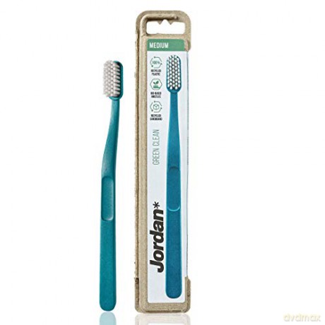 Jordan Green Clean Szczoteczka do zębów - medium (mix kolorów) 1szt